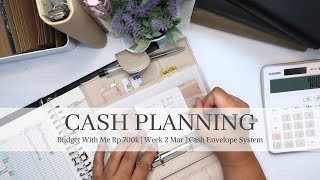 Weekly Cash Planning Rp 700k W2 March  Budget With Me  Atur dan Alokasi Keuangan Mingguan [upl. by Irvin]