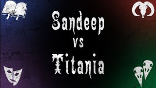 Sandeep vs Titania  Malifaux Battle Report English [upl. by Airotkciv]