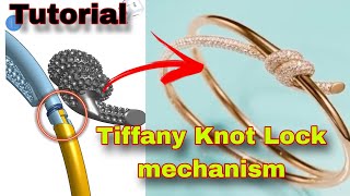 Tiffany Knot Bracelet Lock mechanism tutorial how to make knot bracelet lock [upl. by Nonac]