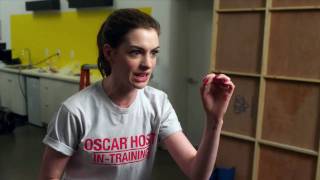 Oscar® HostInTraining Teleprompter Speed Trials with Anne Hathaway [upl. by Ensoll]