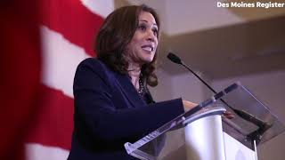 Sen Kamala Harris rallies Iowa Democrats who call her inspiring [upl. by Joane]