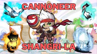 MapleStory ShangriLa Cannonneer Rotations 5 maps [upl. by Einavoj]