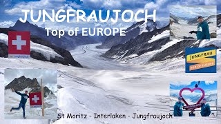 Journey to Iconic Jungfrau  Top Of Europe 🇨🇭  Things to see and do Jungfraujoch jungfrau 🇨🇭 [upl. by Leifer502]