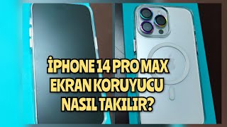 İPHONE 14 PRO MAX EKRAN KORUYUCU NASIL TAKILIR shorts iphone14promax ekrankoruyucu [upl. by Akkim]