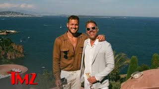 ExBachelor Star Colton Underwood Marries Jordan C Brown  TMZ TV [upl. by Ahcsas660]