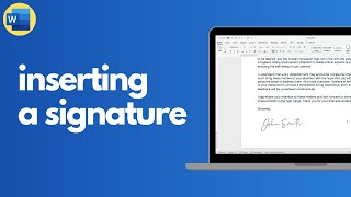 How to add a signature to a document in Microsoft Word [upl. by Dena750]