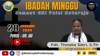 IBADAH MINGGU 28 JANUARI 2024  GKI PNIEL KOTARAJA [upl. by Egres]