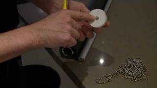 How to fix a roller blind chain that has come off its track [upl. by Vonny24]