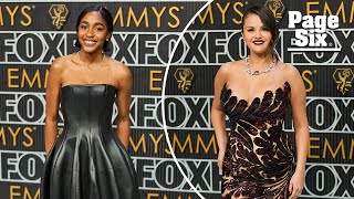 Emmys 2024 red carpet See all the celebrity outfits [upl. by Atcele52]