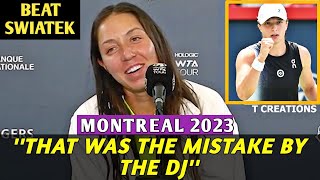 Pegula vs Iga Swiatek She Playing Very Aggressive  Wta Montreal Semifinal 2023 Press Talk [upl. by Trovillion148]