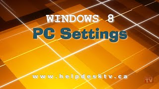 Your Windows 8 PC Settings [upl. by Sarkaria]