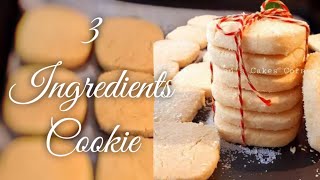 Easy 3 Ingredients Shortbread Cookie Recipe [upl. by Naval413]