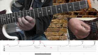 Guns N Roses Sweet Child O Mine Guitar solo lesson  with tabs [upl. by Anawal]