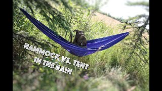 Hammocks vs Tents for Camping in the Rain [upl. by Eeima]