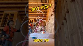 Got pex Uncoiling pex tubing quicktip plumbing pex waterline diy [upl. by Iznekcam]