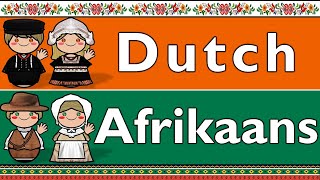 DUTCH amp AFRIKAANS LANGUAGES [upl. by Nady]