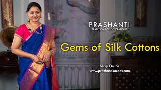 Gems of silk cotton Sarees  Prashanti  23 Feb 2024 [upl. by Bendicta]