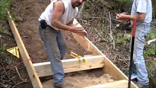 Installing Outdoor Stairs on a LakeFront Home [upl. by Anned363]