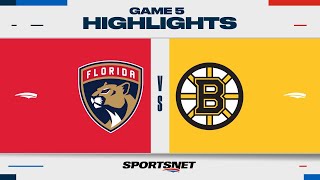 NHL Game 5 Highlights  Panthers vs Bruins  April 26 2023 [upl. by Eisiam]