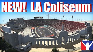 NEW Los Angeles Coliseum Raceway  iRacing [upl. by Allcot967]