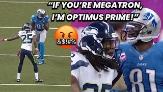 Calvin Johnson Vs Richard Sherman  Megatron vs ‘Optimus Prime’ WR vs CB NFL 1 on 1s [upl. by Coulter]