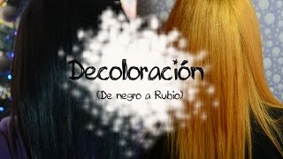 Cómo hacer una decoloración en casa De cabello oscuro a rubio [upl. by Jimmy]