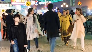 Kpop idol kim taehyung in Pakistan 😍 caught amazing reactions 😧 [upl. by Carolynne333]