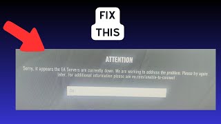 How to Fix “Sorry it appears the EA servers are currently down” in College Football 25 [upl. by Raymund703]