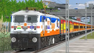 ARRIVAL AND DEPATURE OF TAMBARAM ANTYODAYA EXPRESS LEAD BY TKD SAKARNI WAP7 AT TAMBARAM STATION [upl. by Halpern512]