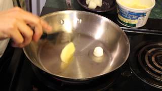 Perfect Scrambled Eggs in a stainless steel skillet [upl. by Spindell]