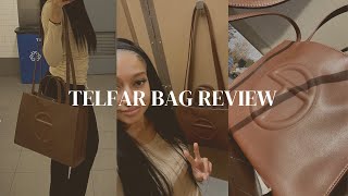 TELFAR BAG REVIEW  MEDIUM CHOCOLATE [upl. by Roanna]