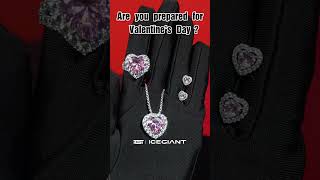 pink sapphire hearted set necklace Ring and earrings j [upl. by Palecek]