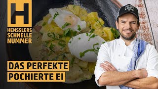 Schnelles Das perfekte pochierte Ei Rezept von Steffen Henssler [upl. by Vassar164]