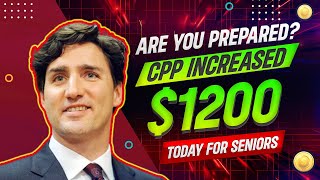 Pensioners Are You Prepared The CPP was enhanced when 1200 was received by seniors from the CRA [upl. by Whitehouse]