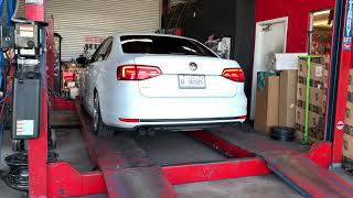 Jetta GLI exhaust sound WATCH BEFORE BUYING Straight piped [upl. by Sparrow]