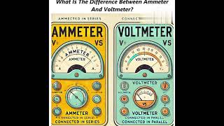 Ammeter is used in series  And Voltmeter is used in Parallel What is Different Between Of Both [upl. by Carbo]