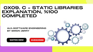 0x09 static library  0x09 C  Static libraries explanation and \u00100 task completed [upl. by Asatan950]