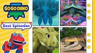 【GOGODINO】Best Ancient Reptiles w Trilobite Kannemeyeria Archelon Fasolasuchus  Kids Cartoon [upl. by Kristoffer636]