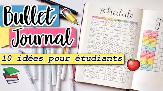 • Bullet Journal 10 idées de pages pour étudiants⎪ZoWé [upl. by Ydnarb722]