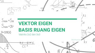 MATRIKS RUANG VEKTOR  VEKTOR EIGEN DAN BASIS RUANG EIGEN [upl. by Opiak]