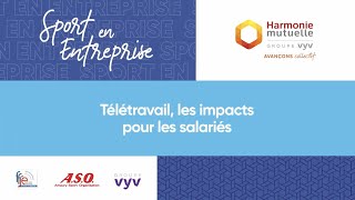 Télétravail  les impacts pour les salariés [upl. by Ahset]