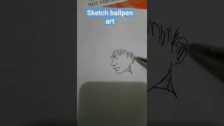 sketch ballpen art anime drawingshorts🇵🇭 [upl. by Romona]