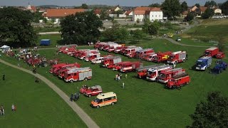 150 Jahre Feuerwehr Ronneburg Eintreffen der Fahrzeuge Neue Landschaft Ronneburg [upl. by Hallette]