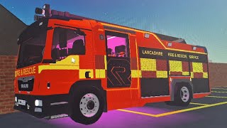 Roblox Lancashire fire and rescue service [upl. by Novihs]