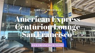 American Express Centurion Lounge San Francisco  Amex Lounge Review [upl. by Nahgem494]