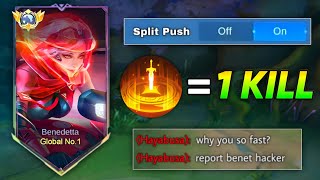 SPLIT PUSH BENEDETTA EXP LANE BUILD AND EMBLEM SET 2024 🔥  MOBILE LEGNEDS TOP GLOBAL [upl. by Negeam]