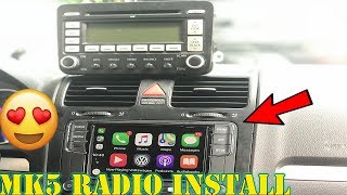 The Best VW Mk6Mk5JETTA App Radio Head Unit RCD330  Install  Review [upl. by Eiuol359]