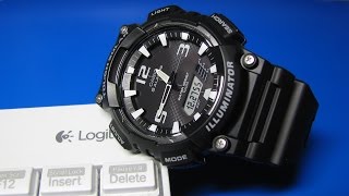 Casio Mens AQS810W1AV Solar Sport Combination Watch [upl. by Lonee]