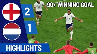 England Vs Netherlands Full Highlights  Watkins Winning Goal Euro 2024 [upl. by Corilla]