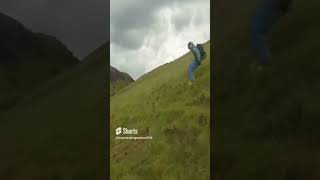 Summer grass skiing Arthur seat Scotland [upl. by Eural]